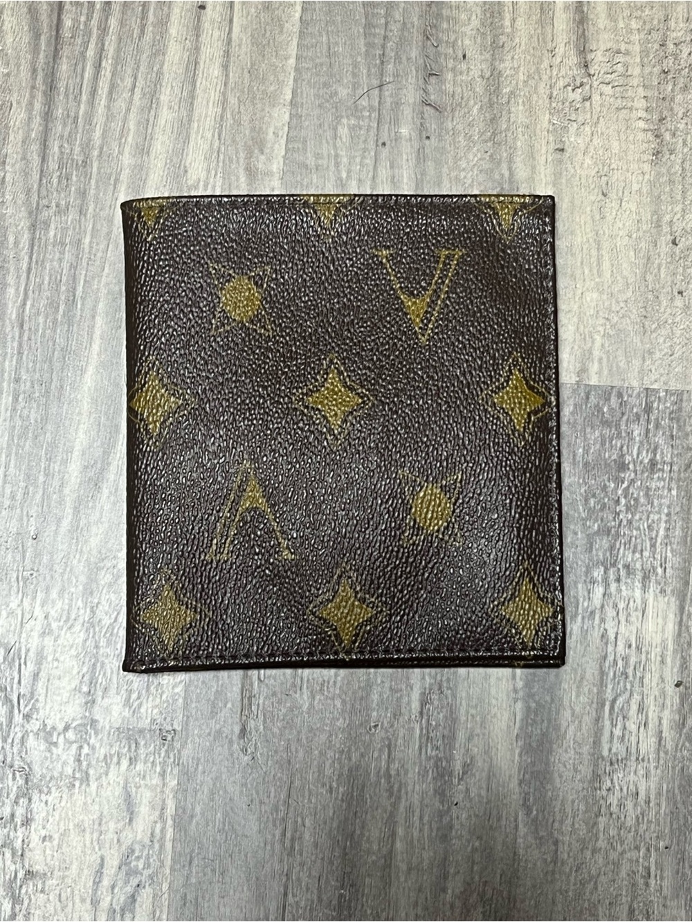 Vespucci Brown & Gold Monogram Men's Wallet